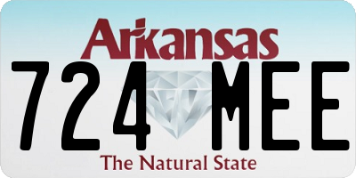 AR license plate 724MEE