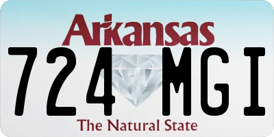 AR license plate 724MGI