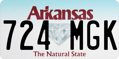 AR license plate 724MGK