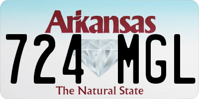 AR license plate 724MGL