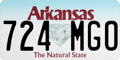 AR license plate 724MGO