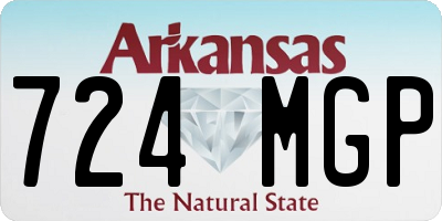 AR license plate 724MGP