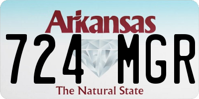 AR license plate 724MGR
