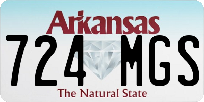AR license plate 724MGS