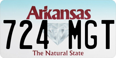 AR license plate 724MGT