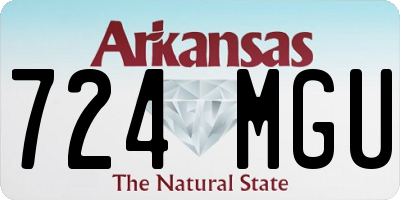 AR license plate 724MGU
