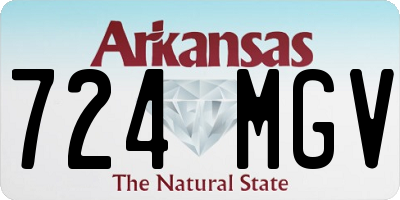 AR license plate 724MGV