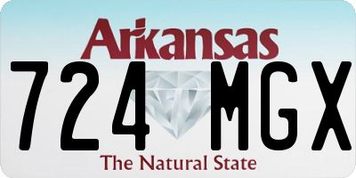AR license plate 724MGX
