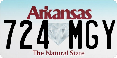 AR license plate 724MGY