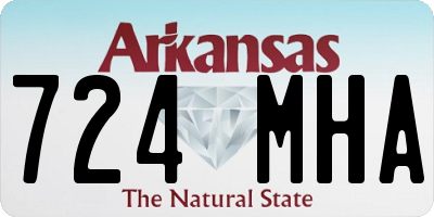 AR license plate 724MHA