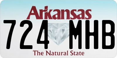 AR license plate 724MHB