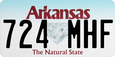 AR license plate 724MHF