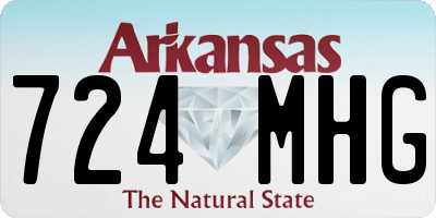 AR license plate 724MHG