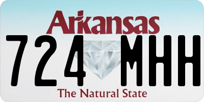 AR license plate 724MHH