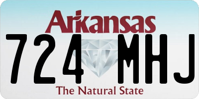 AR license plate 724MHJ