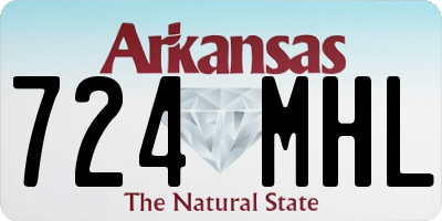 AR license plate 724MHL