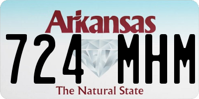 AR license plate 724MHM