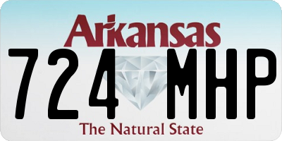 AR license plate 724MHP