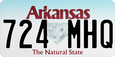 AR license plate 724MHQ