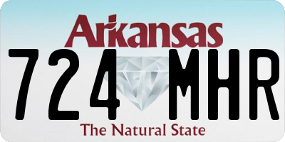 AR license plate 724MHR
