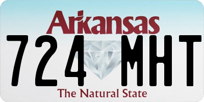 AR license plate 724MHT