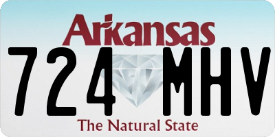 AR license plate 724MHV