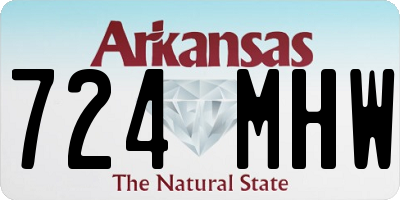 AR license plate 724MHW