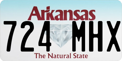 AR license plate 724MHX