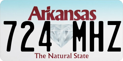 AR license plate 724MHZ