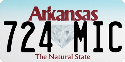 AR license plate 724MIC