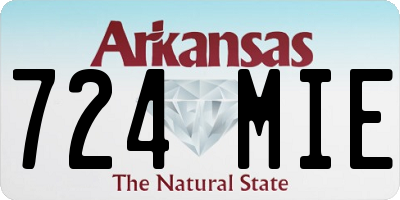 AR license plate 724MIE