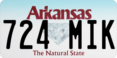 AR license plate 724MIK
