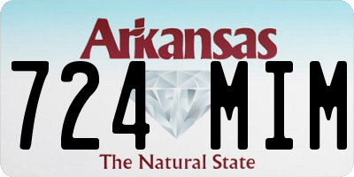 AR license plate 724MIM