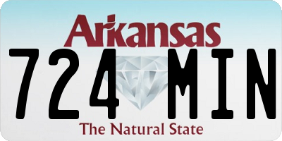 AR license plate 724MIN