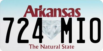 AR license plate 724MIO
