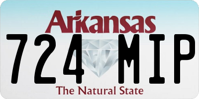AR license plate 724MIP