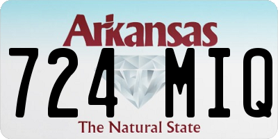 AR license plate 724MIQ