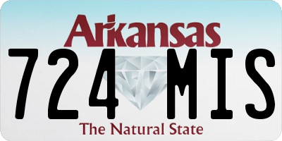AR license plate 724MIS