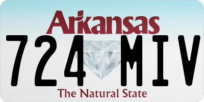 AR license plate 724MIV