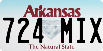 AR license plate 724MIX