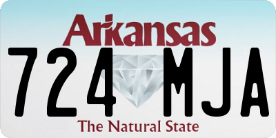 AR license plate 724MJA