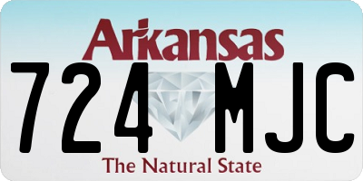 AR license plate 724MJC