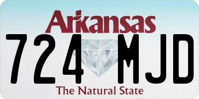 AR license plate 724MJD