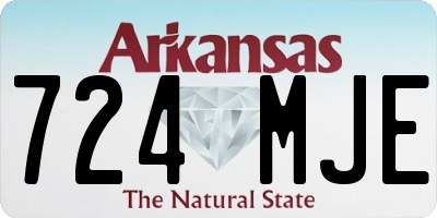 AR license plate 724MJE