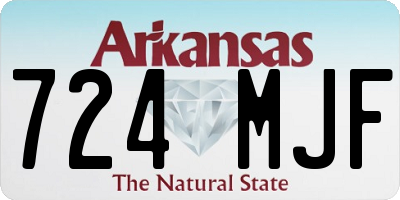 AR license plate 724MJF