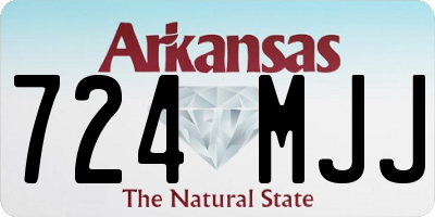 AR license plate 724MJJ