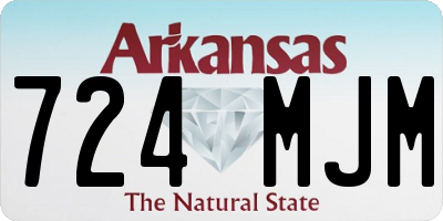AR license plate 724MJM