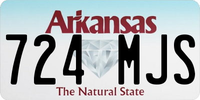 AR license plate 724MJS
