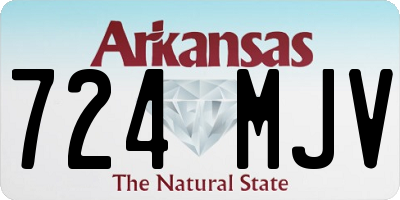 AR license plate 724MJV