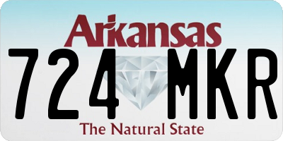 AR license plate 724MKR